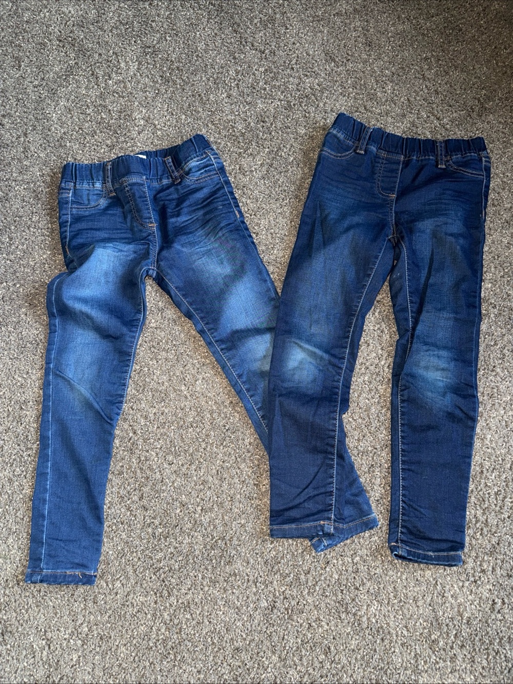 Boden Kids Dark Blue Stretch Denim Jeggings Pair